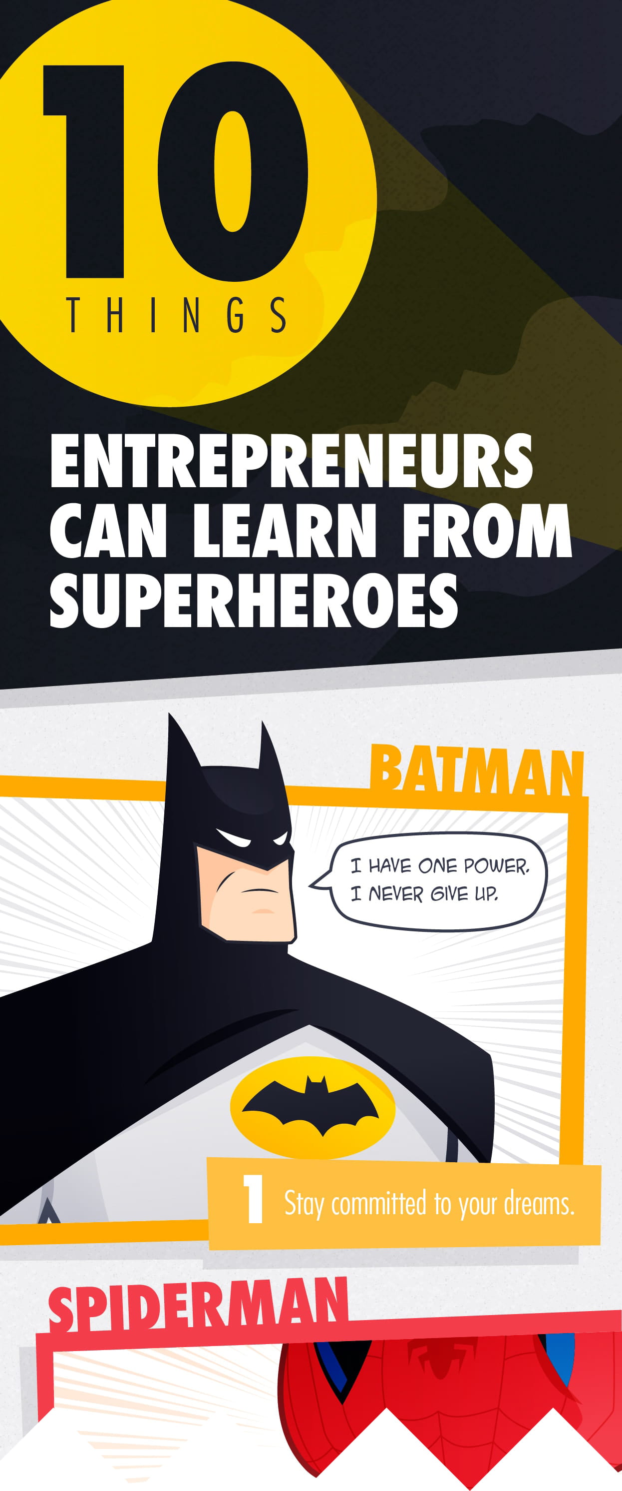 small business superheroes infographic
